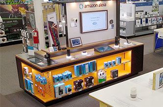 Smart home kiosk display for Amazon