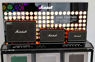 Multi-room speaker display for Marshall